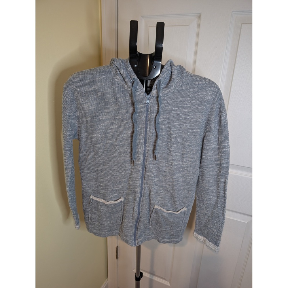 Koolaburra UGG Zip Hoodie Womens XS Blue Heathered Cotton French Terry Pockets